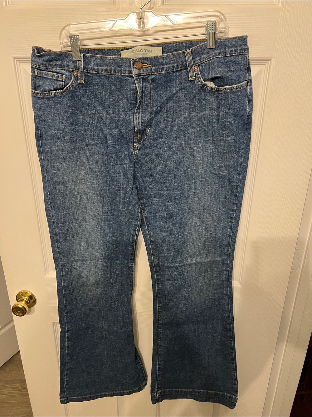 Mossimo Supply Co. Medium Blue Flare Jeans